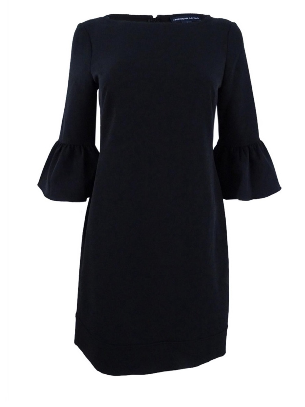 American Living Black Bell Cuff Shift Dress in Black - Size 8